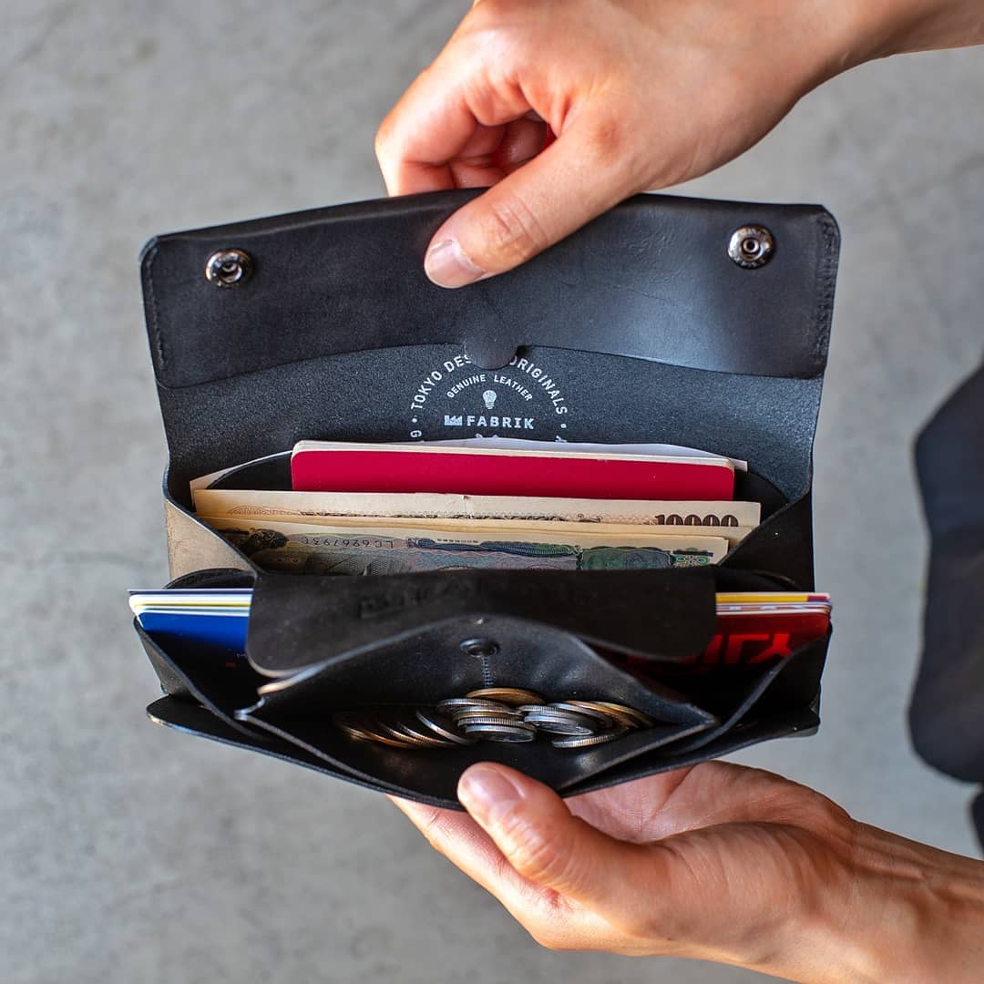 多彩な長財布 LONG WALLET:P / BLACK | FABRIK® ONLINE STORE