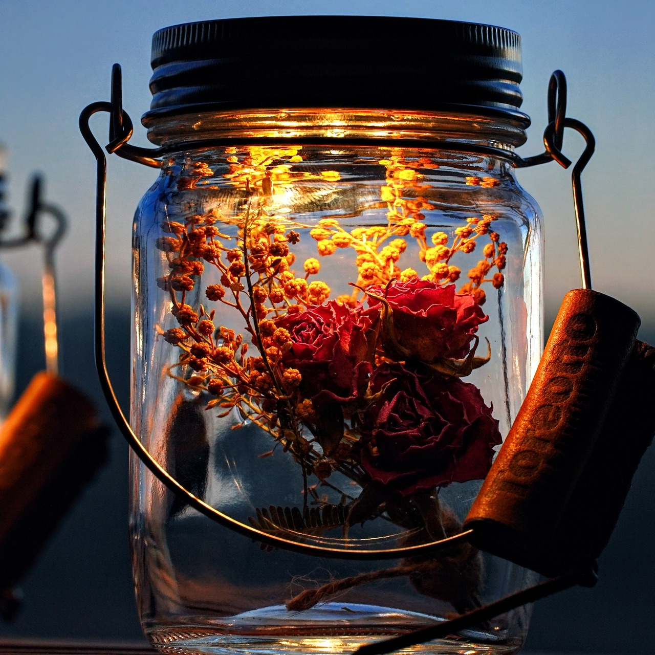 【クリスマスギフト】sonnenglas mini アンティークローズ&ミモザ1