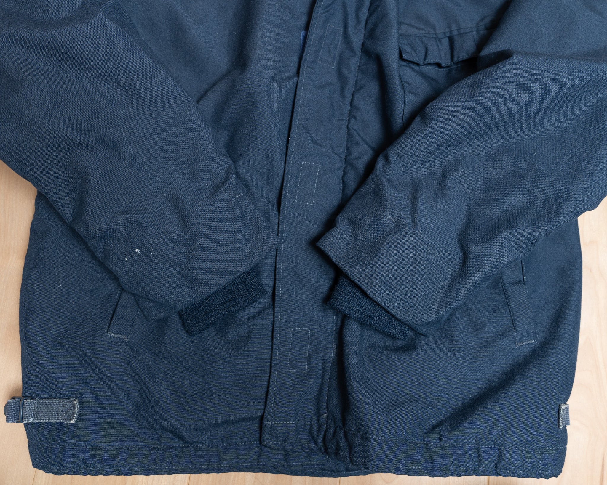 U.S.Navy 's Aramid Deck Jacket Good Stencil Large "Good Used