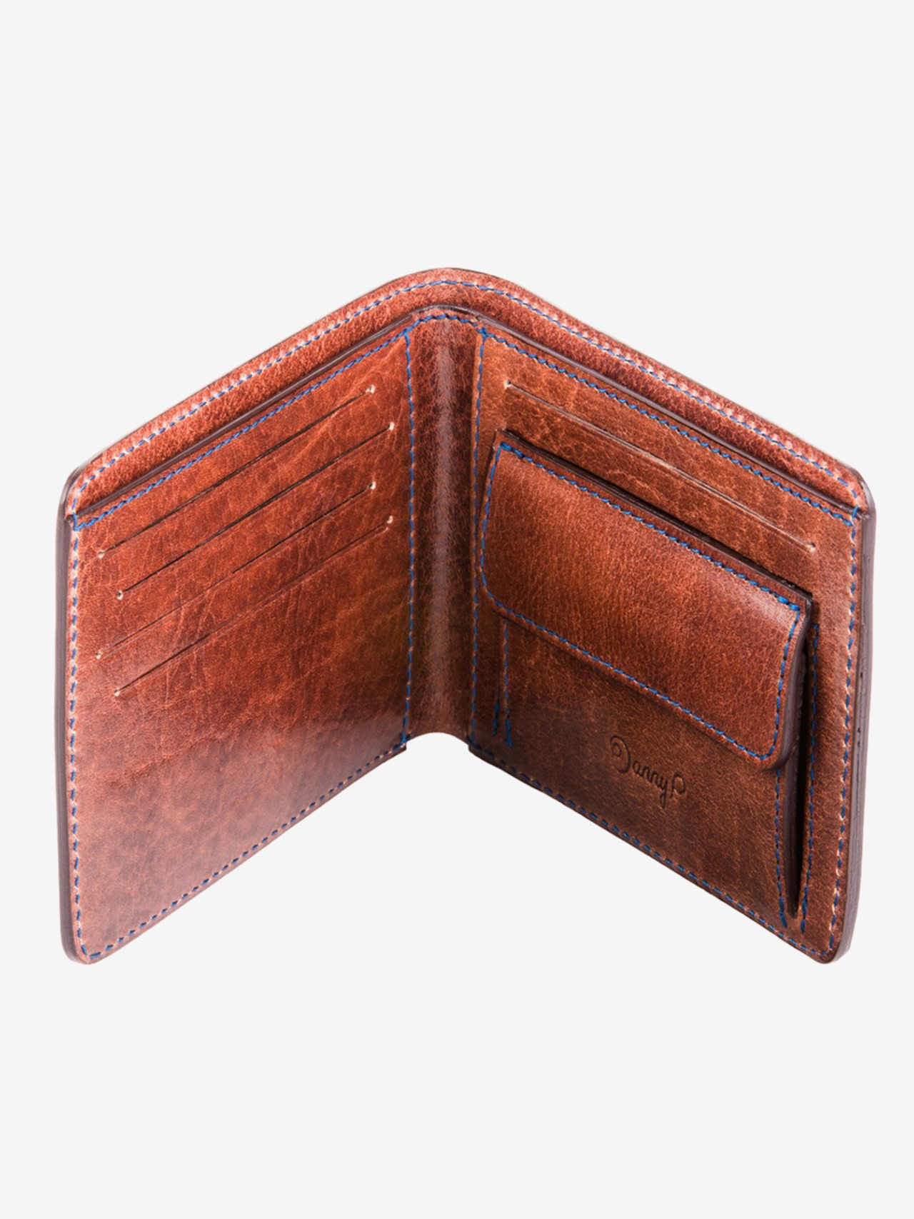 Danny P.「Leather coin wallet dark brown」