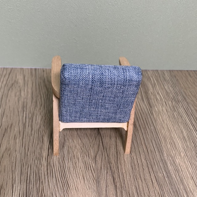 020-30184　ミニチュア家具　＊1/12サイズ＊ table&chair　ソファ 1人掛け