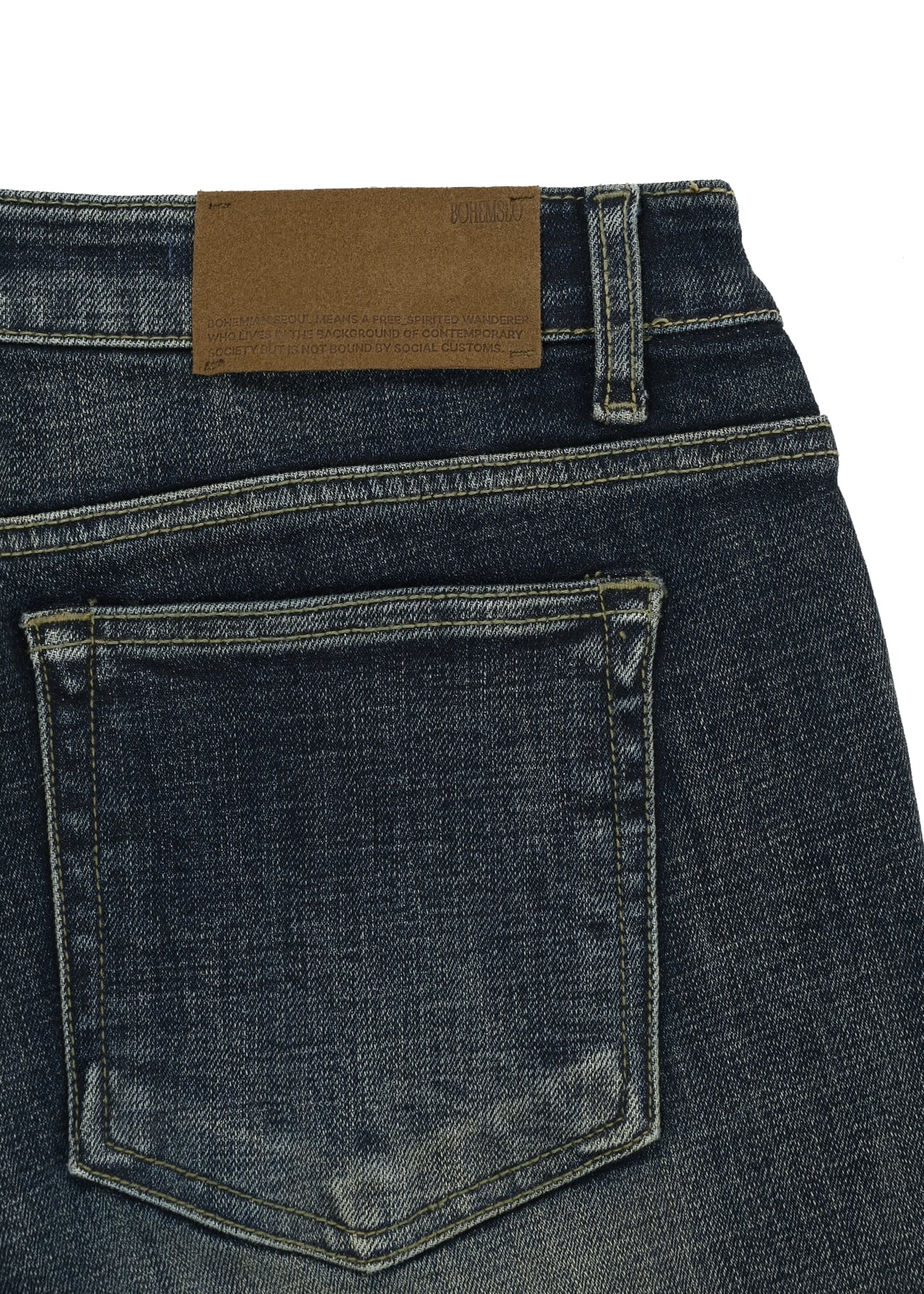 BOHEMIAN SEOUL] VINTAGE BLUE BOOTCUT JEANS, VINTAGE BLUE 正規品