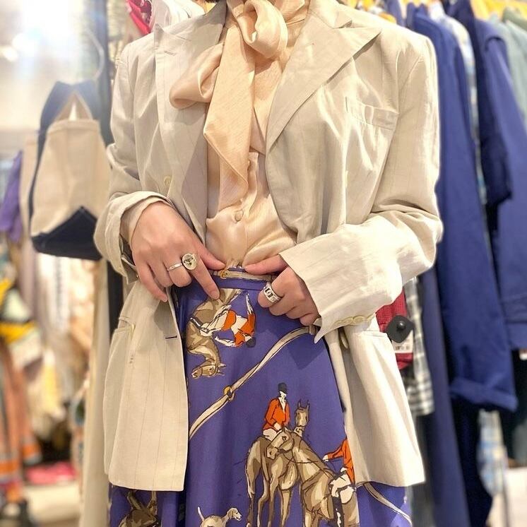 Ralph Lauren / ラルフローレン ストライプ柄 テーラードジャケット 
