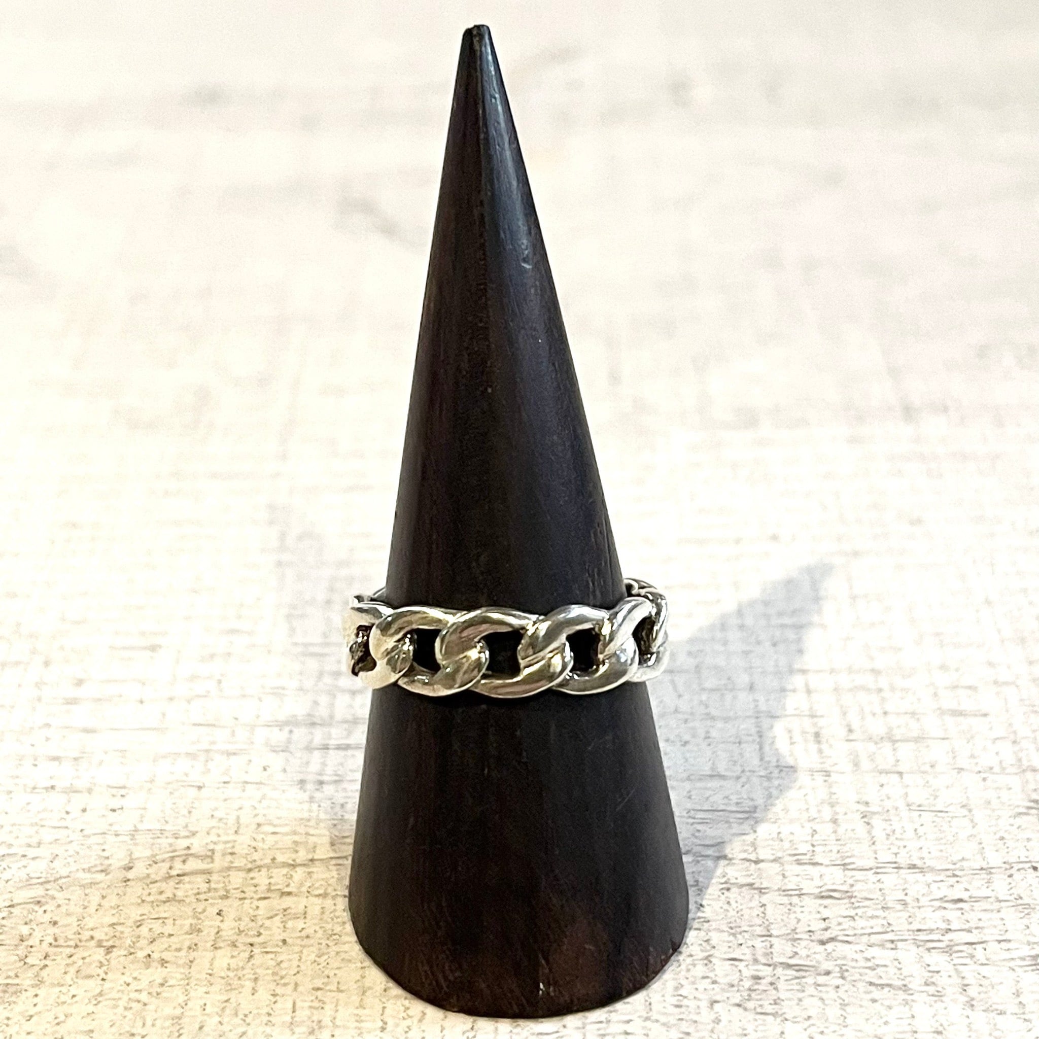 CURB CHAIN DESIGN RING -SILVER925- チェーンリング