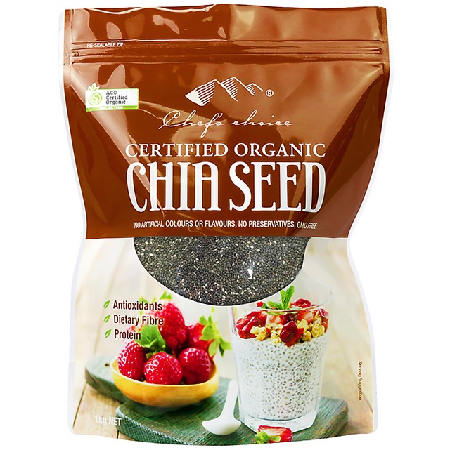 シェフズチョイス オーガニックチアシード 1kg Organic Chia Seed 有機チアシード