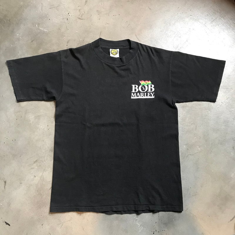 90's BOB MARLEY Tシャツ BALZOUT ブラック 黒 バックプリント USA製 レゲエ ラスタ L 希少 ヴィンテージ |  agito vintage powered by BASE