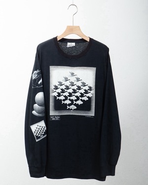 art printed L/S t-shirt / "M.C. Escher"