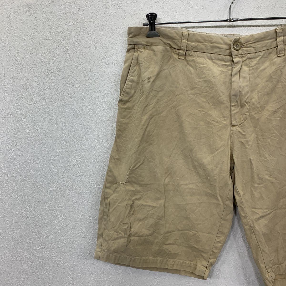 Carhartt ワークショートパンツ W40 カーハート ベージュ ビッグサイズ ハーフパンツ ロゴ 古着卸 アメリカ仕入 2305-990