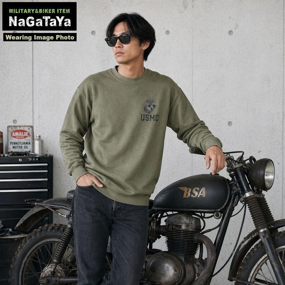 USMCスウェットシャツ アメリカ軍放出品 新品 デッドストック U.S.M.C. スウェットシャツ