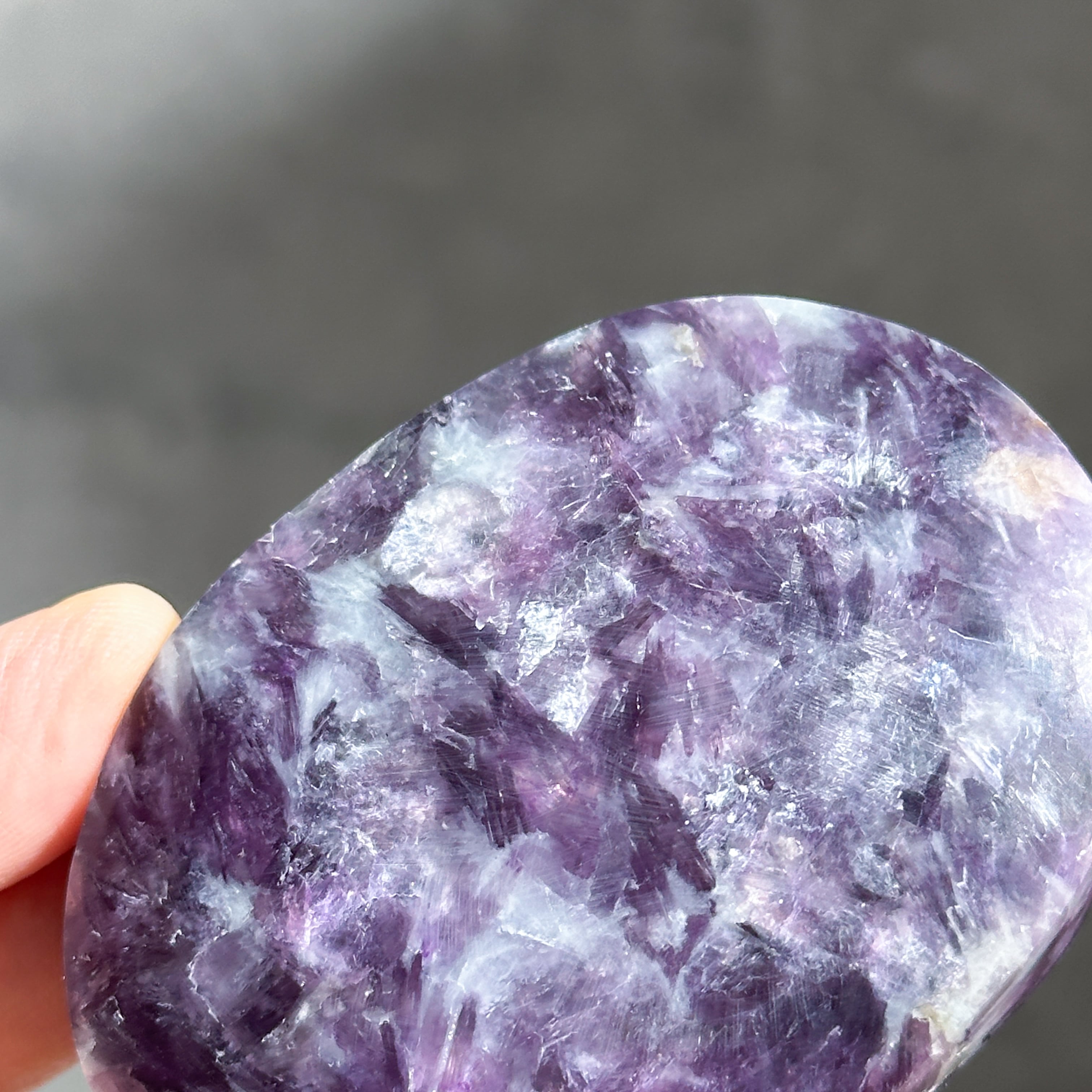 レピドライト パームストーン 74◇ Lepidolite palm stone ◇天然石