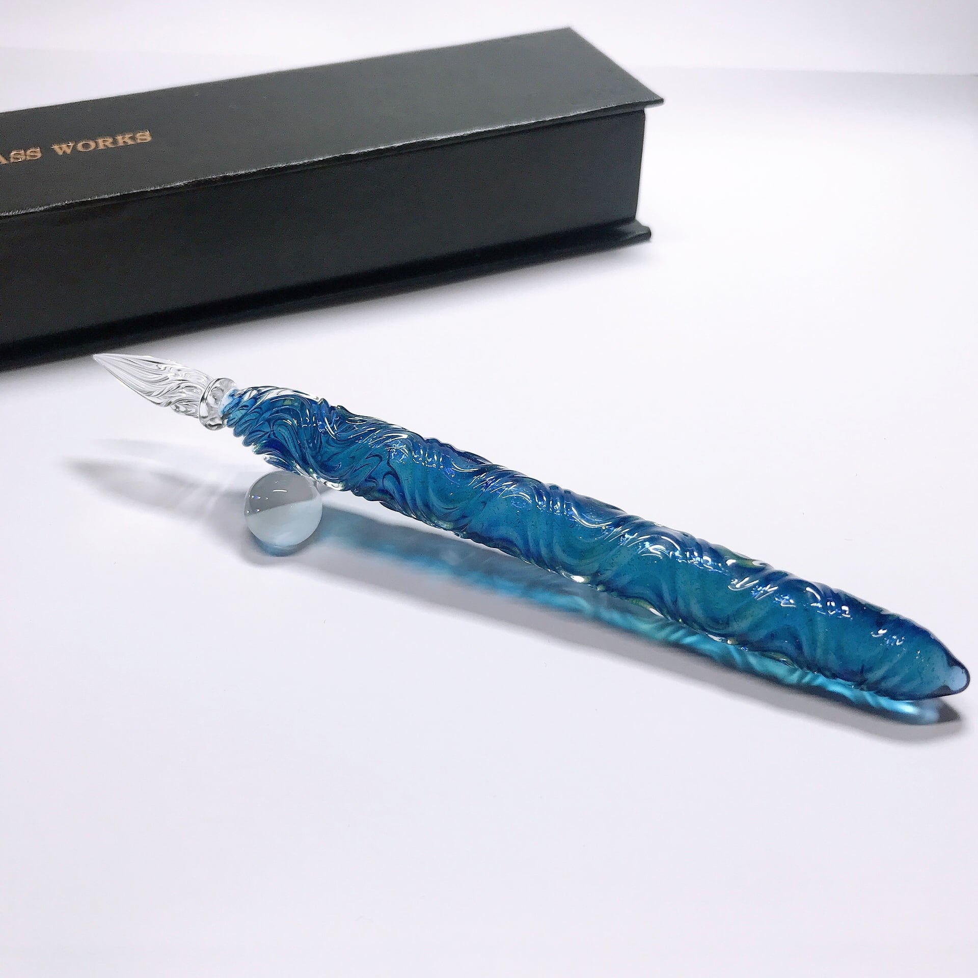 ガラスペンー波紋ー R024 | HASE硝子工房 ガラスペンー波紋ー R024 | HASE硝子工房