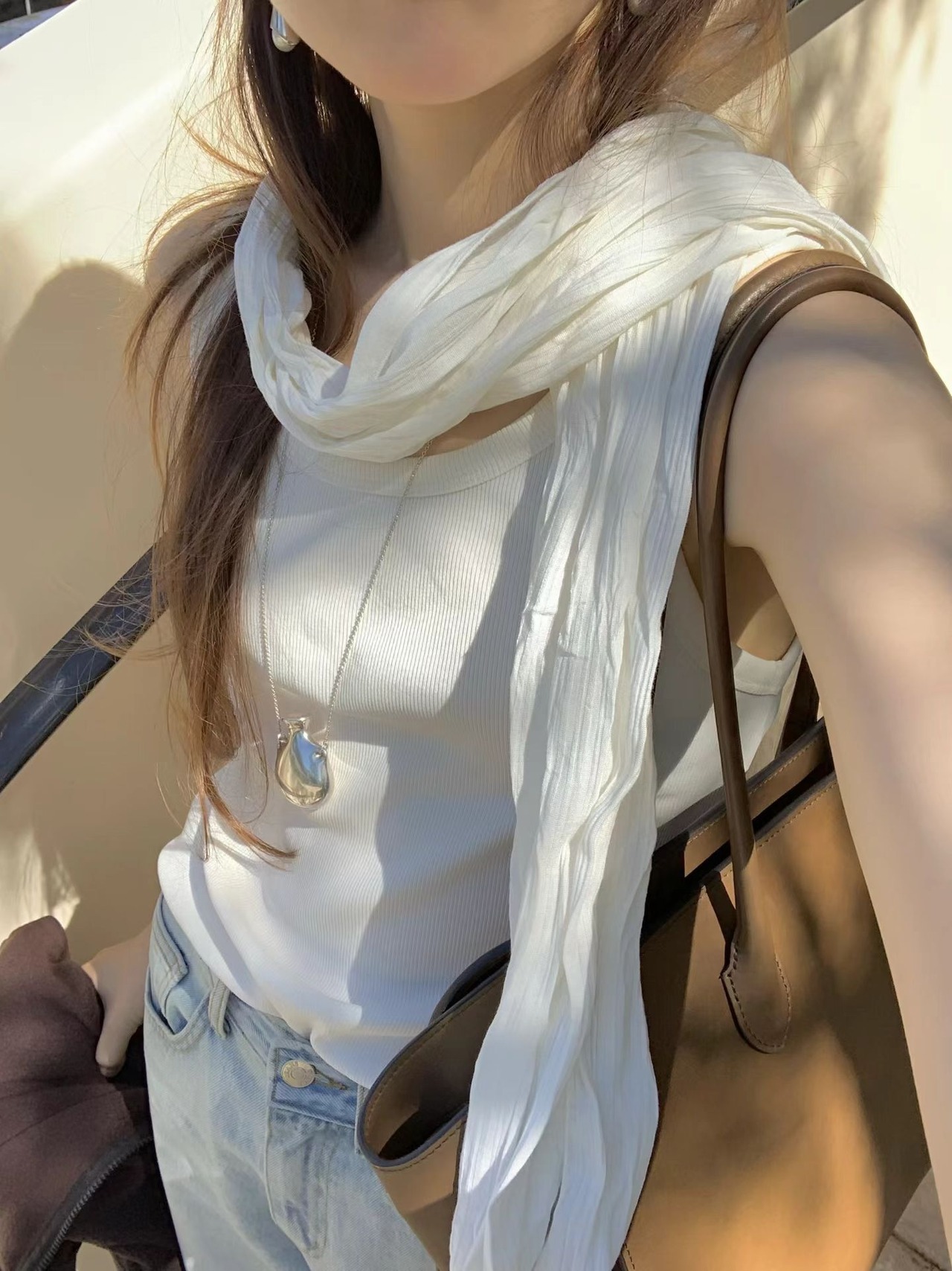 (OUNCE) pleats scarf