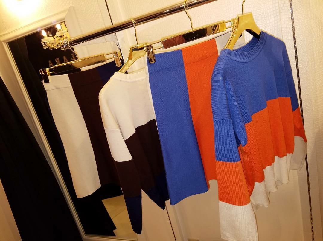 Three color knitting setup《 即日発送 》