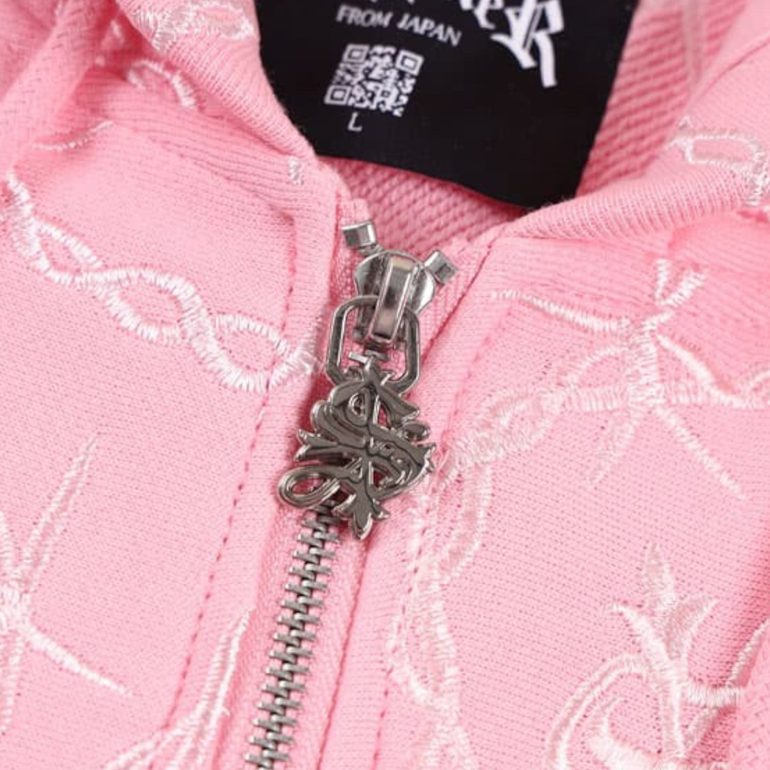 SUPPLIER】CROSS CHAIN EMBROIDERY ZIP HOODIE | PARX
