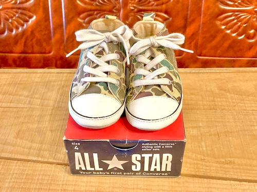 converse（コンバース） FIRST STAR CAMOUFLAGE（ファーストスター カモフラージュ ）  迷彩柄 4 12cm ベビーシューズ  216