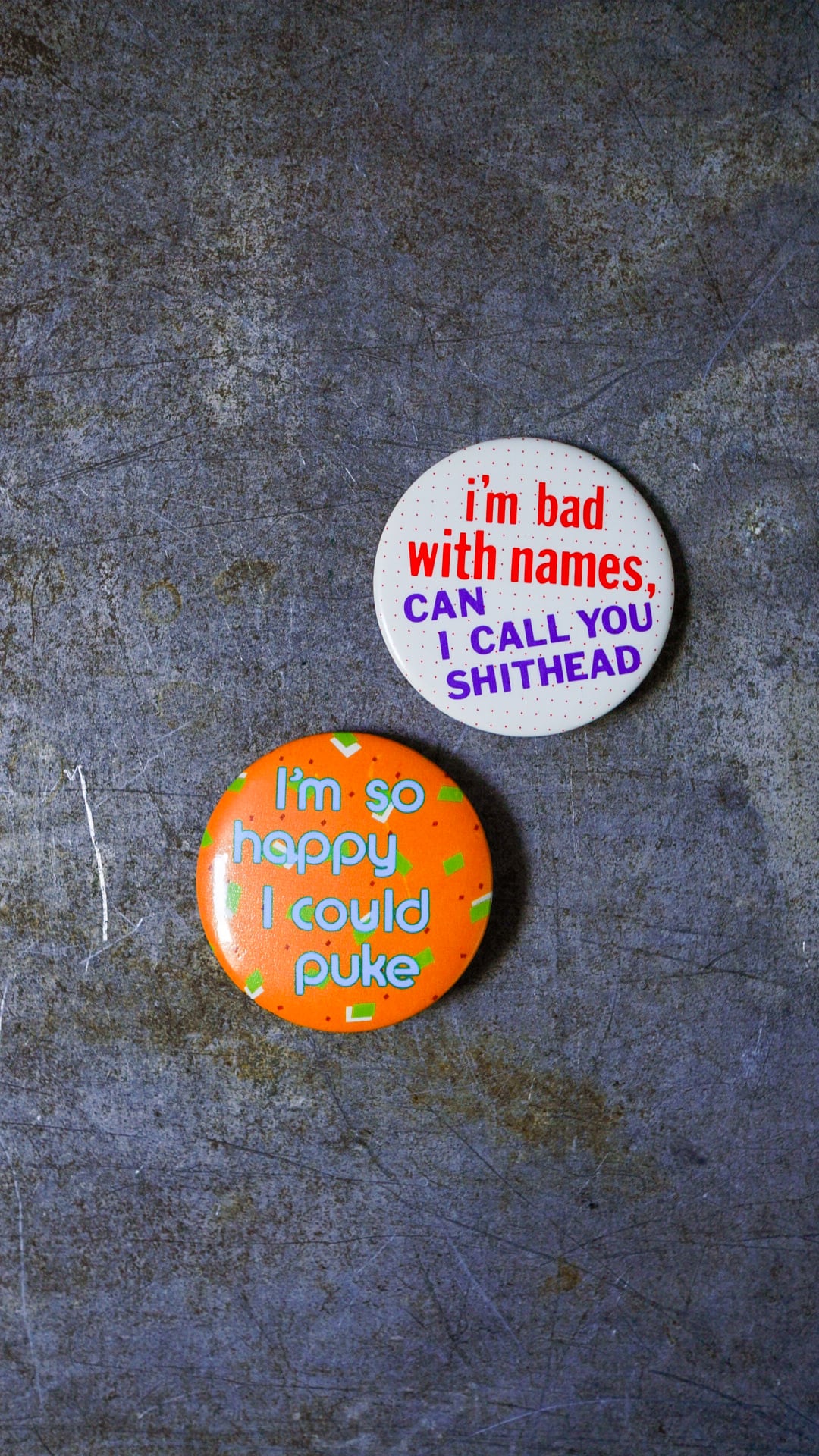 【VINTAGE】U.S. VINTAGE 缶バッジ 2個セット 《ヴィンテージ》