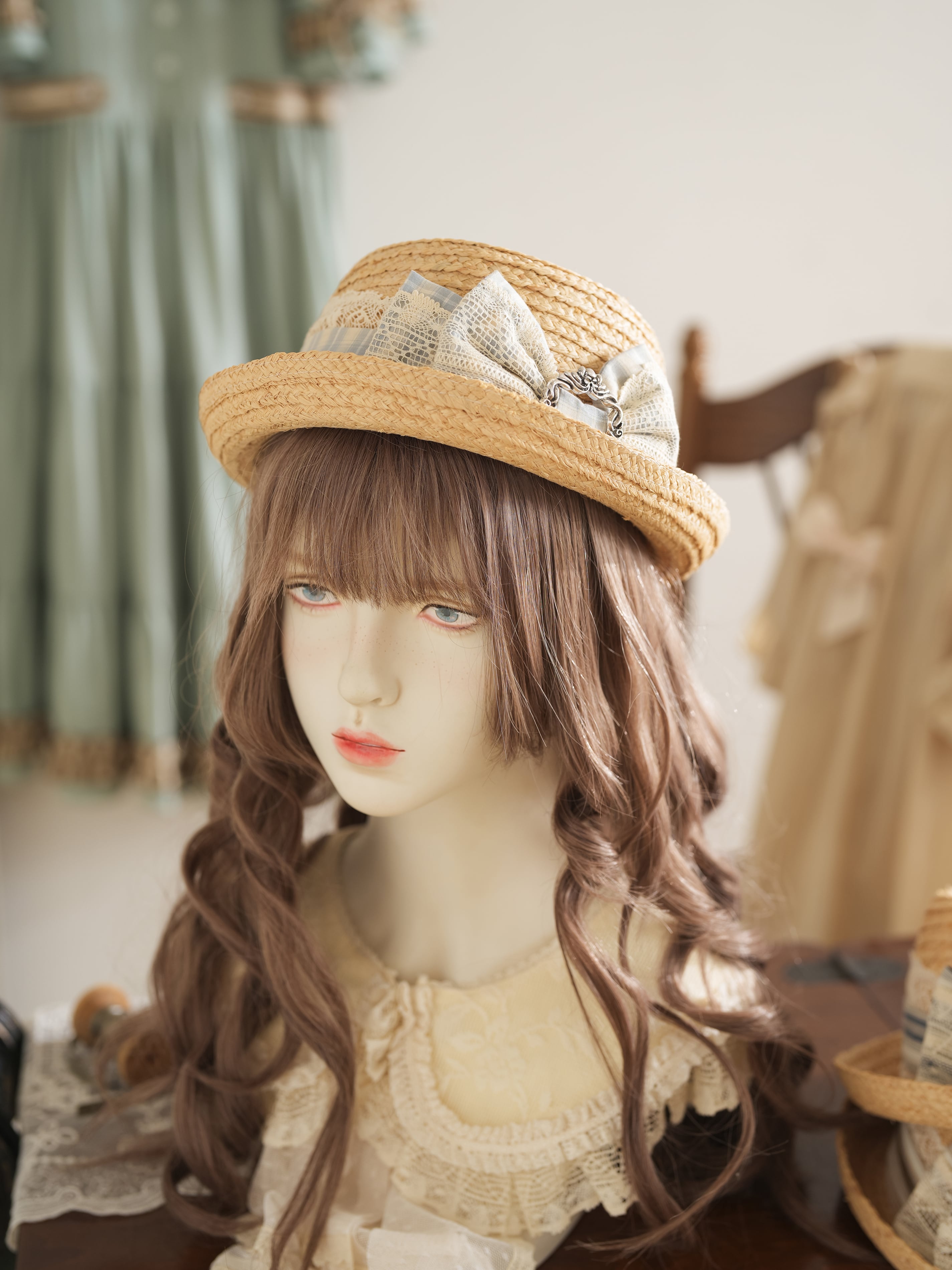 【Patou】麦わらリボン帽子 カナリアの唄 リボン麦わら帽子 | HoshibakoWorks