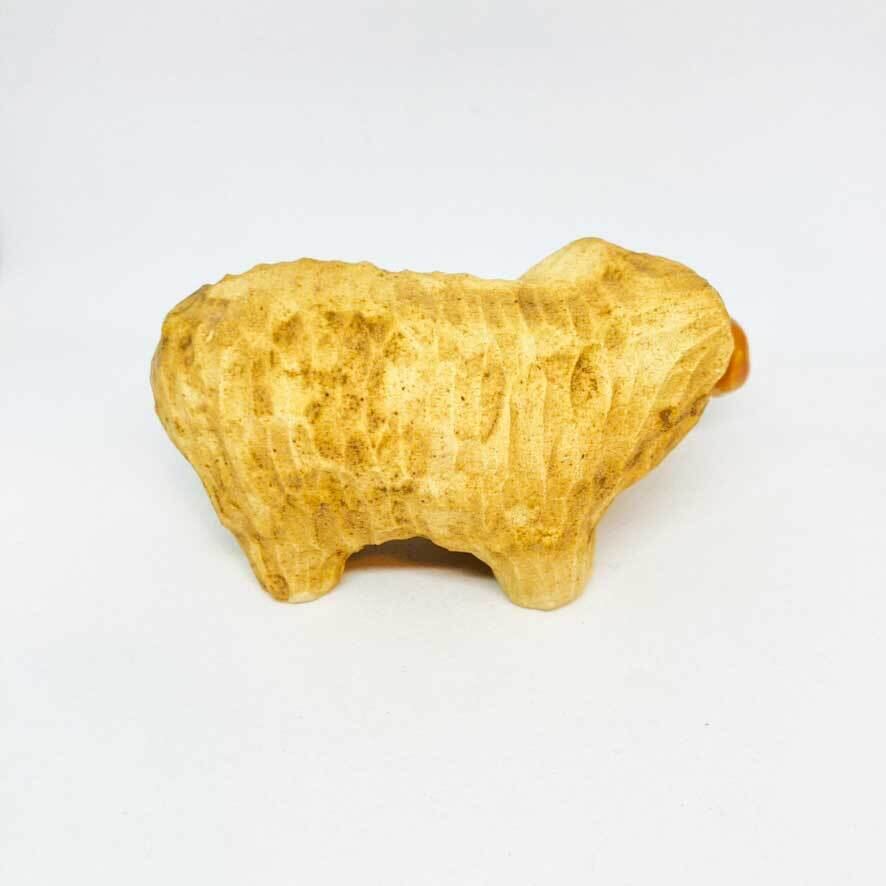 木彫り熊(あんぱん)の置き物 / すずきたまみ / 陶芸作品