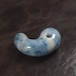 糸魚川翡翠 コン沢 青翡翠 勾玉 (大きめ) 25.6g Itoigawa Blue Jadeite magatama