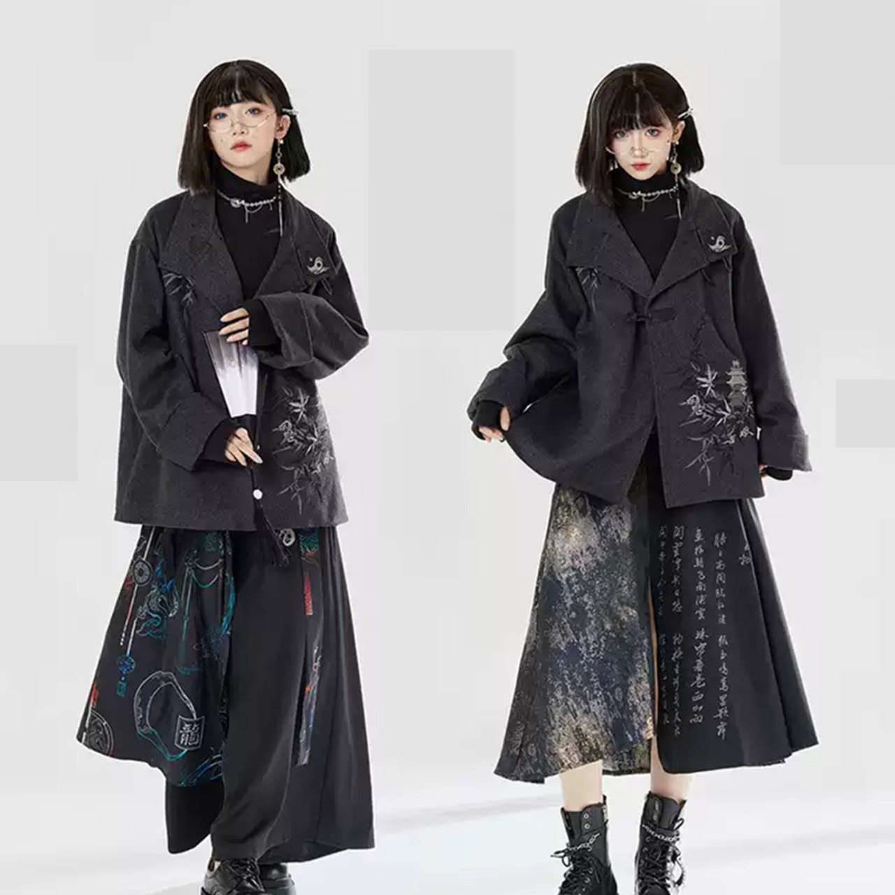 ◇Vivienne Westwoodセットアップ 変形ジャケット 巻きスカート◇ ◇Vivienne Westwoodセットアップ 変形ジャケット 巻きスカート◇