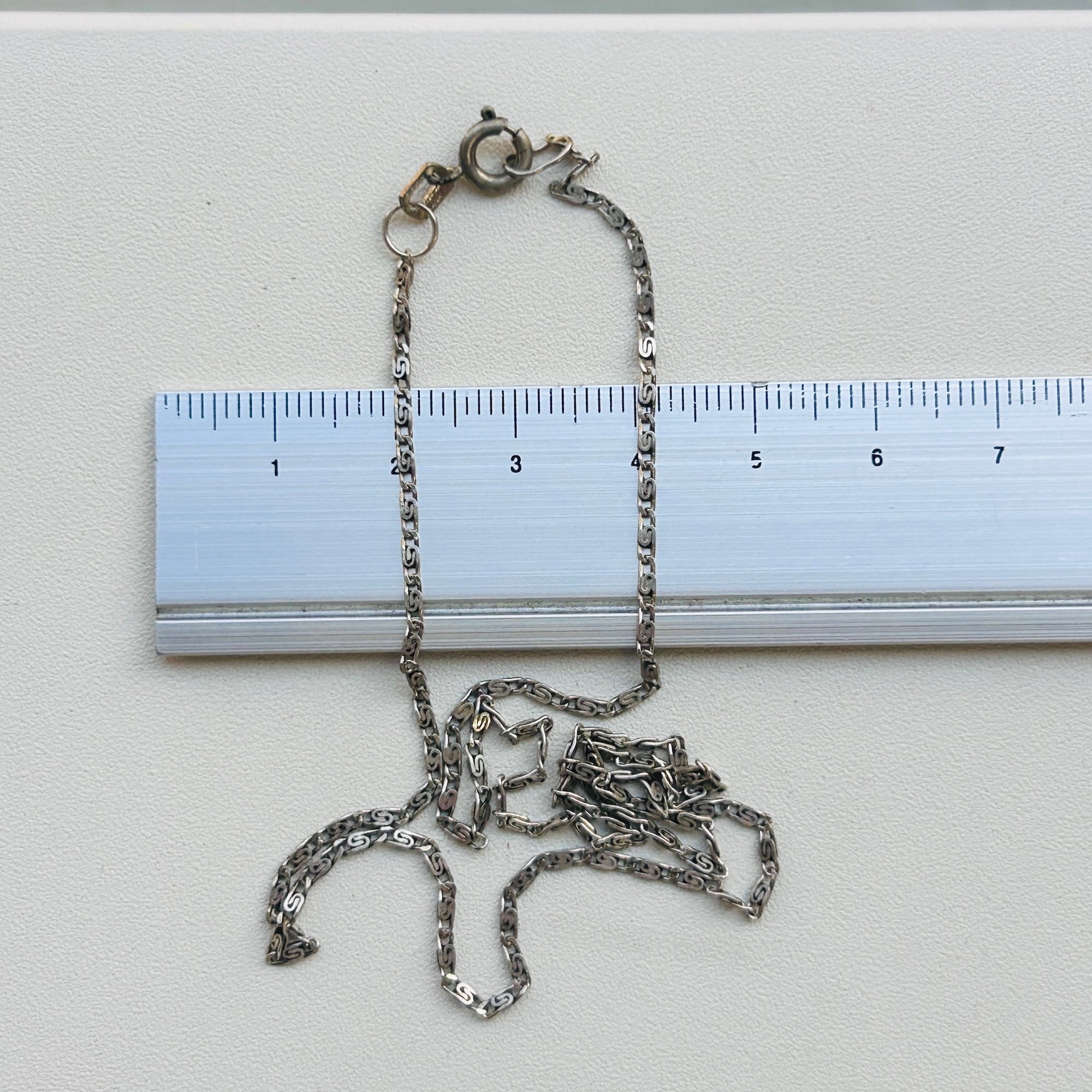 シルバー800 Greek Key チェーン（41.5cm） | Milo Antiques & Vintage