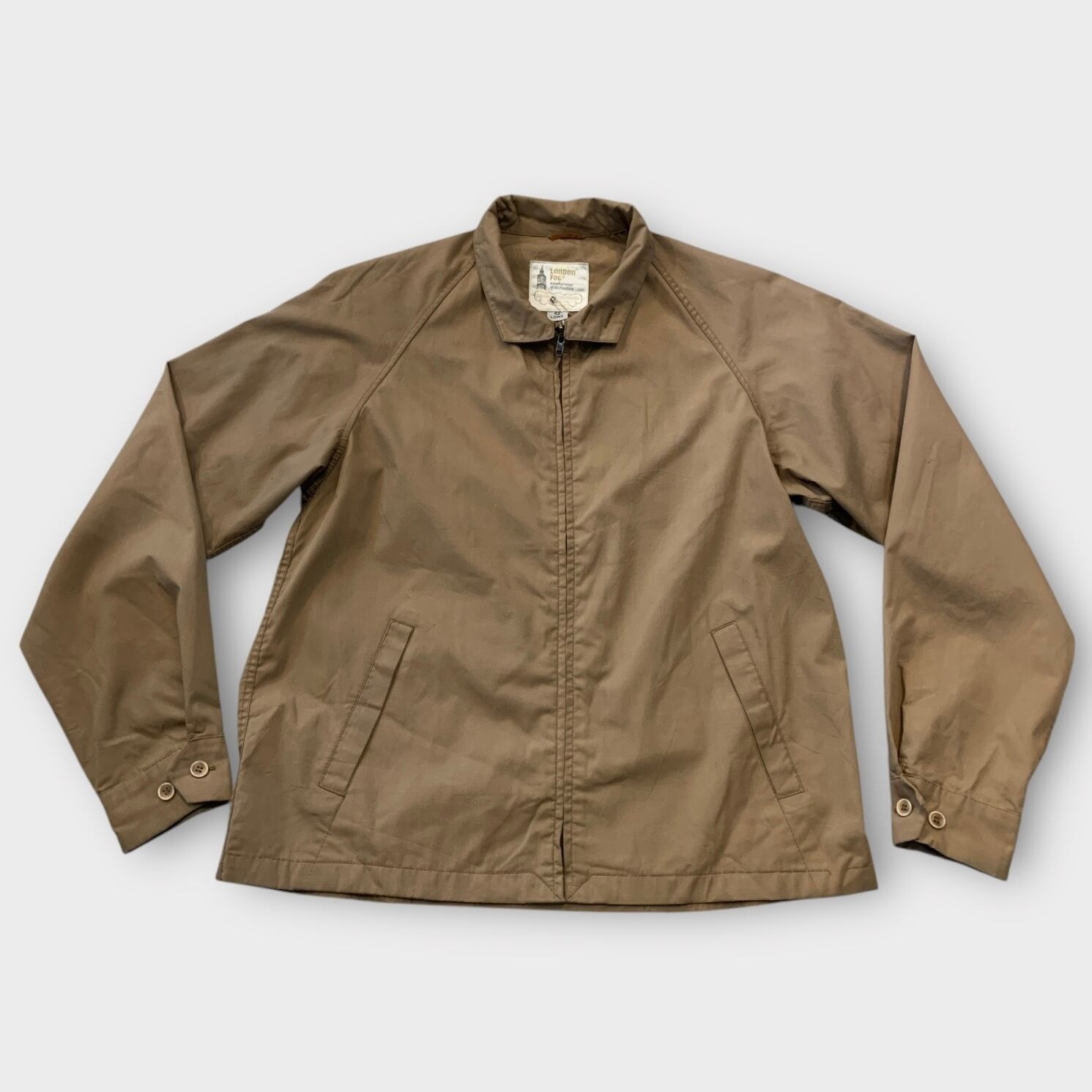 1751】80年代USA製LONDON FOGハリントンジャケット短丈ノームコア 1751】80年代USA製LONDON FOGハリントンジャケット短丈ノームコア 1751