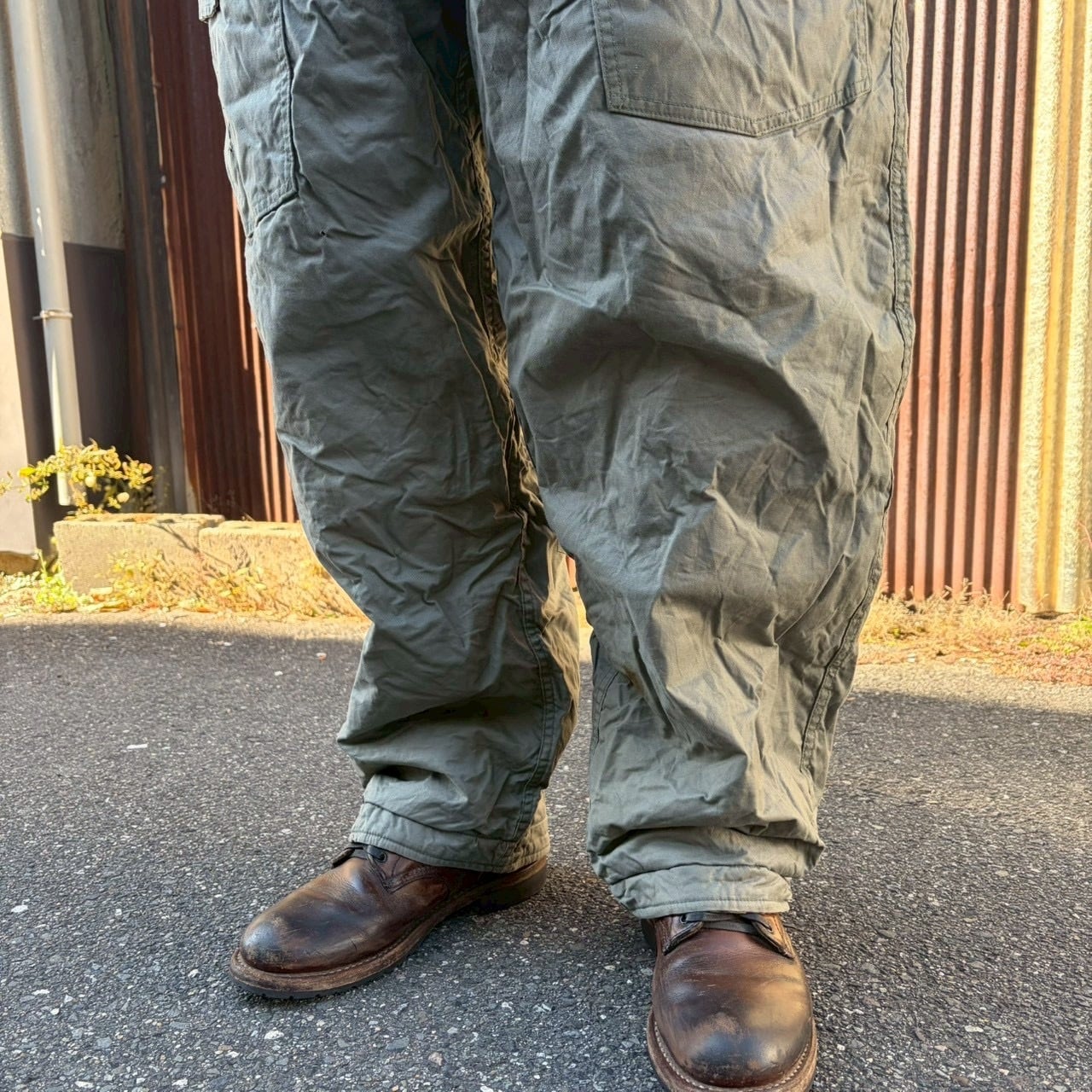 貴重 70s 米軍 実物 USAF CWU-5/P モディファイ カモライナー M W92cm