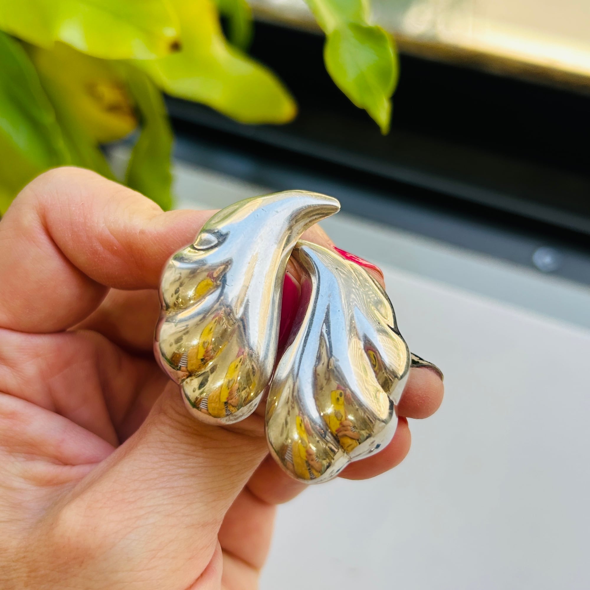 Mexico シルバー925 Puffyシェルピアス | Milo Antiques & Vintage