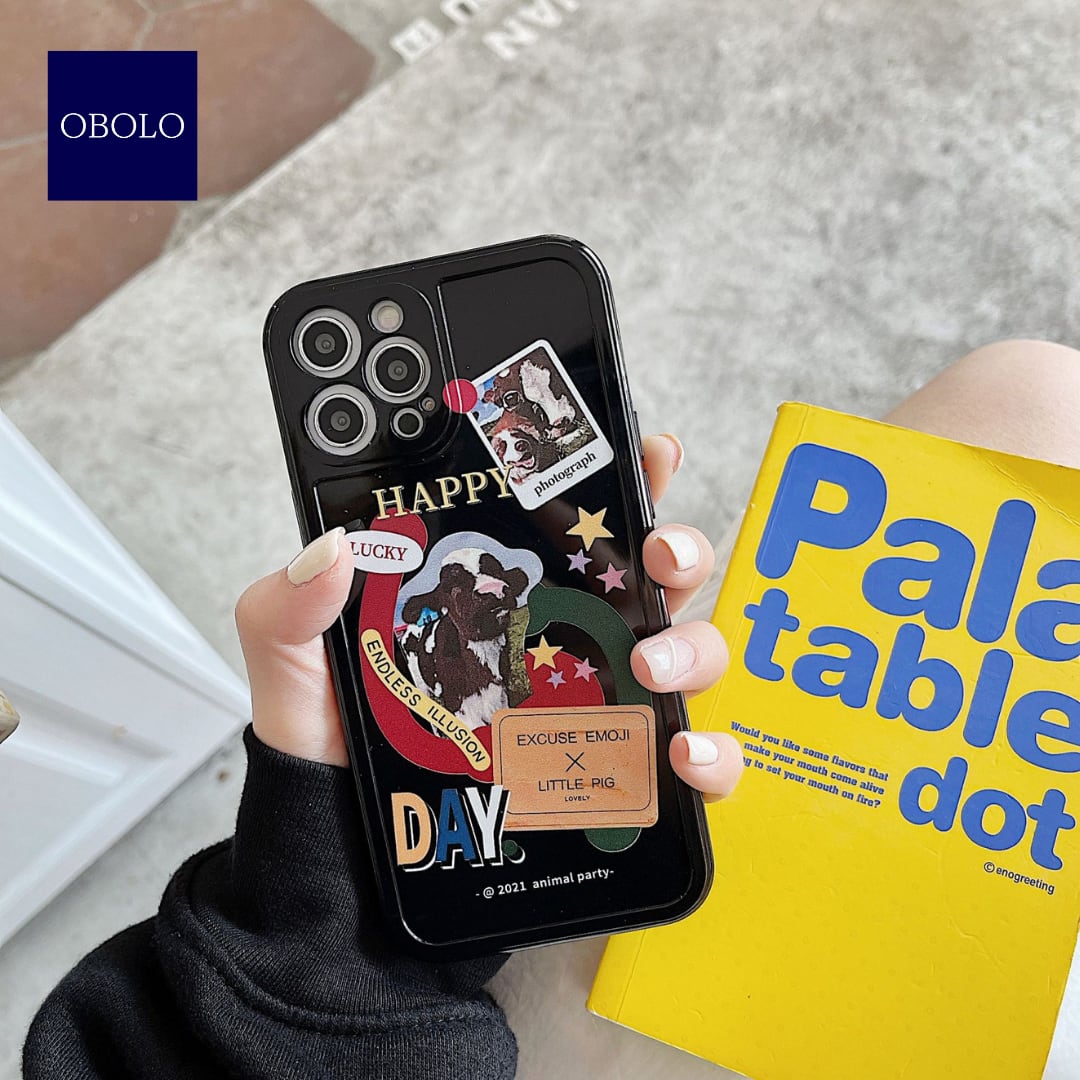 Iphone13 Pro うし シール風 おしゃれ 人気 アイフォン スマホケース 韓国 アパレル 雑貨 スマホケース レディースファッション専門店 Obolo