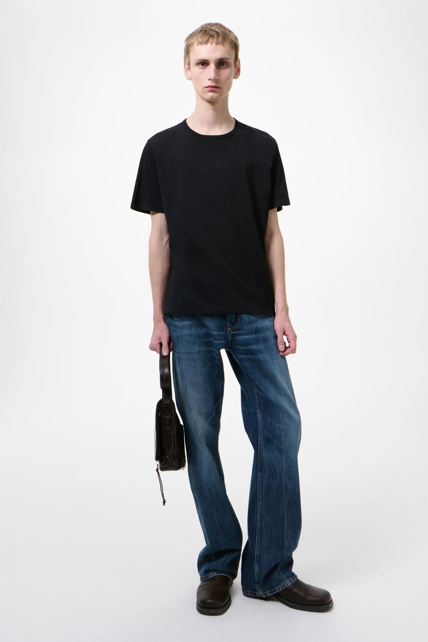 OUR LEGACY NEW BOX T-SHIRT Black Clean Jersey M2206NBL | BEST