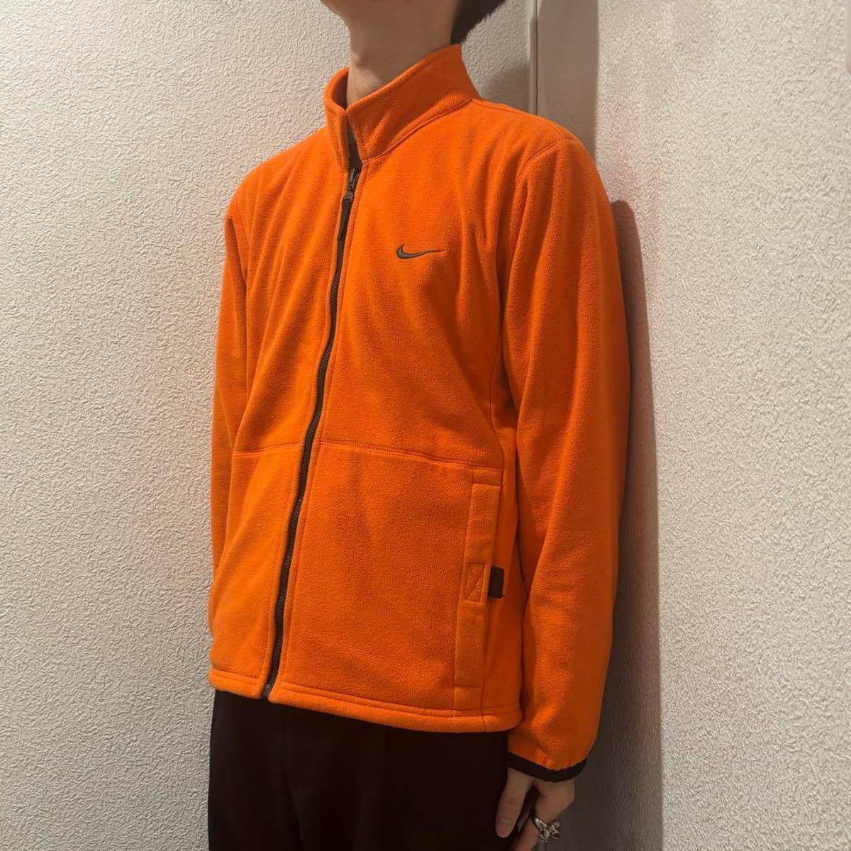 ナイキ NIKE フリース ベスト オレンジ ヴィンテージ ビンテージ 古着 ぎす
