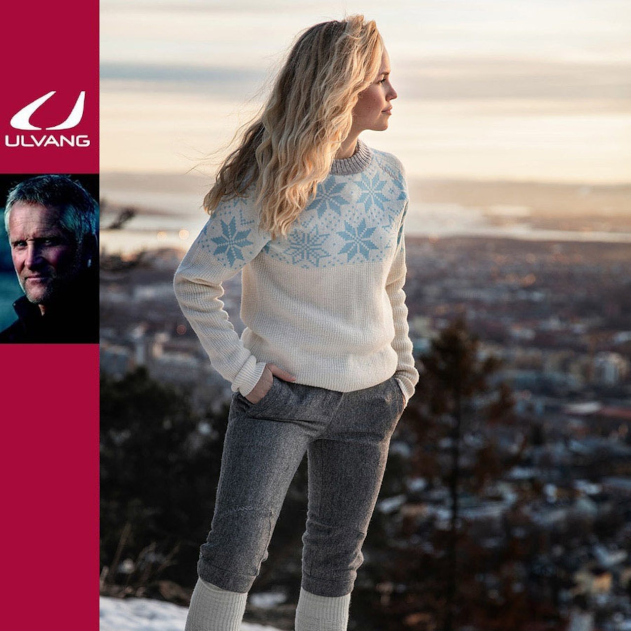 北欧 （ノルウェー）人気ブランド Ulvang ウルバン ウール100% RAVリブ ニット ラウンドネックセーター
