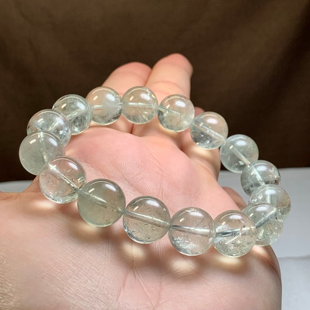 2.グリーンアメジスト・プラシオライト ブレスレット