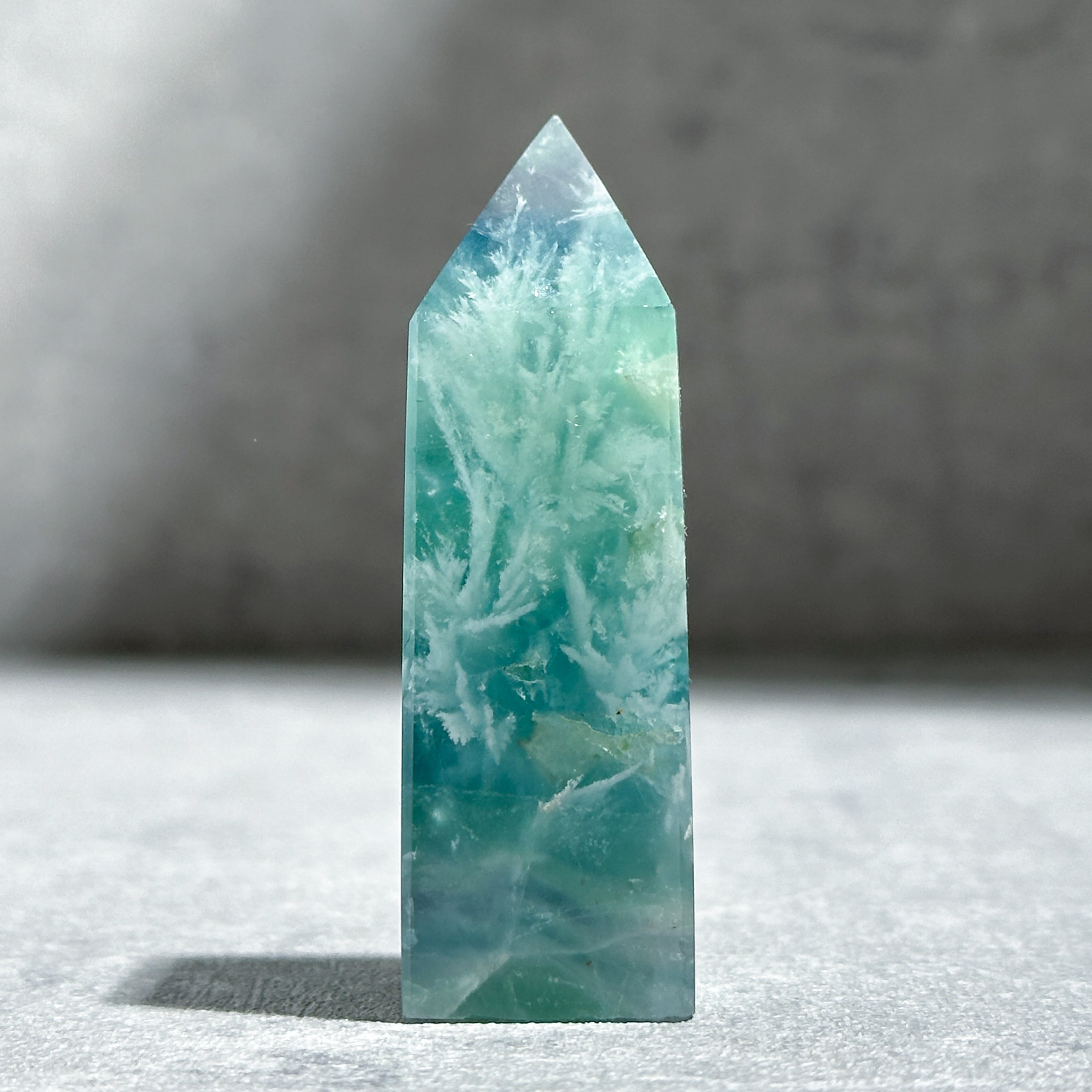 エンジェルフェザーフローライトタワー型22◇ Angel Feather Fluorite