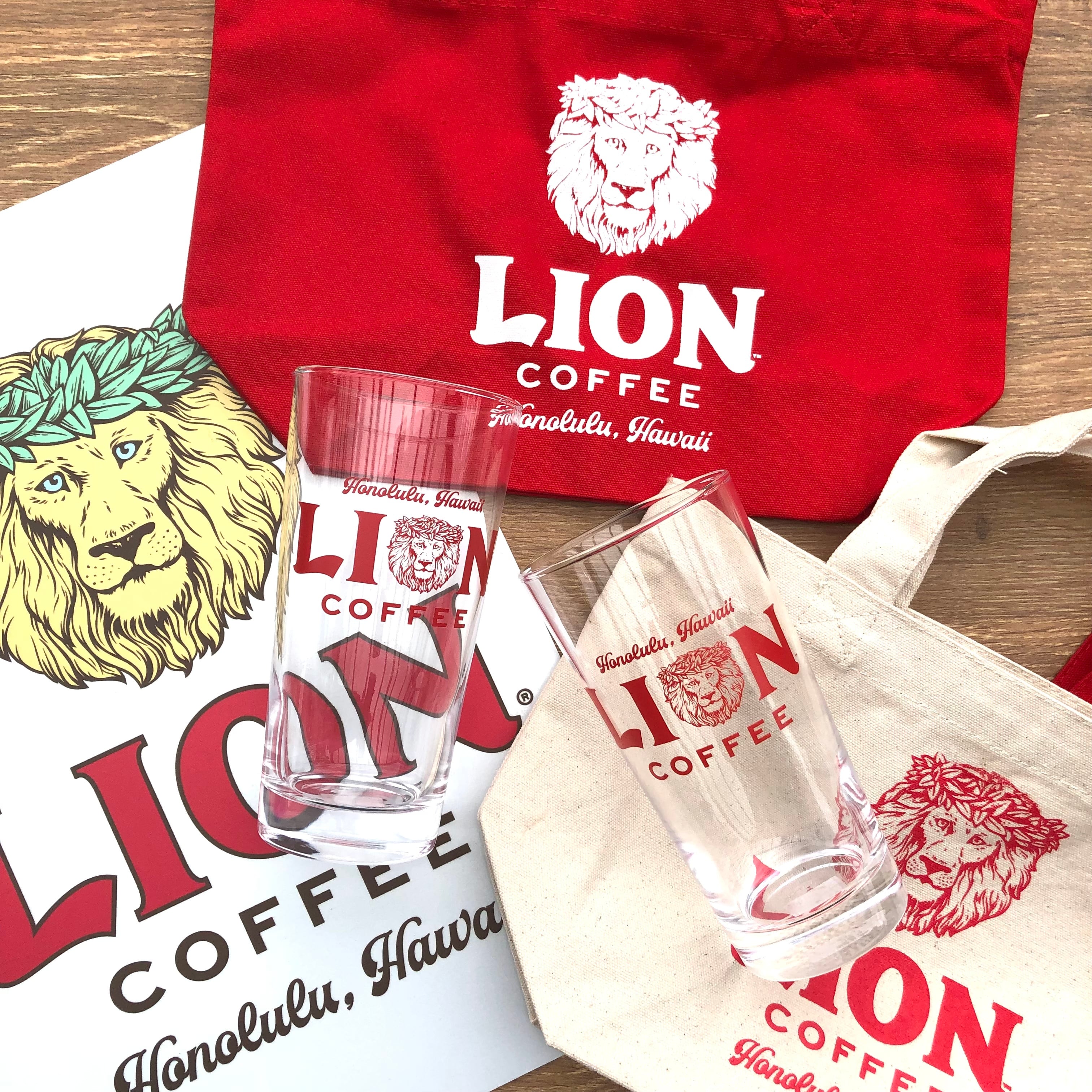 バッグ LION COFFEE Lion Premium Gold 10% Kona Blend 24oz Coffee Bags - Case