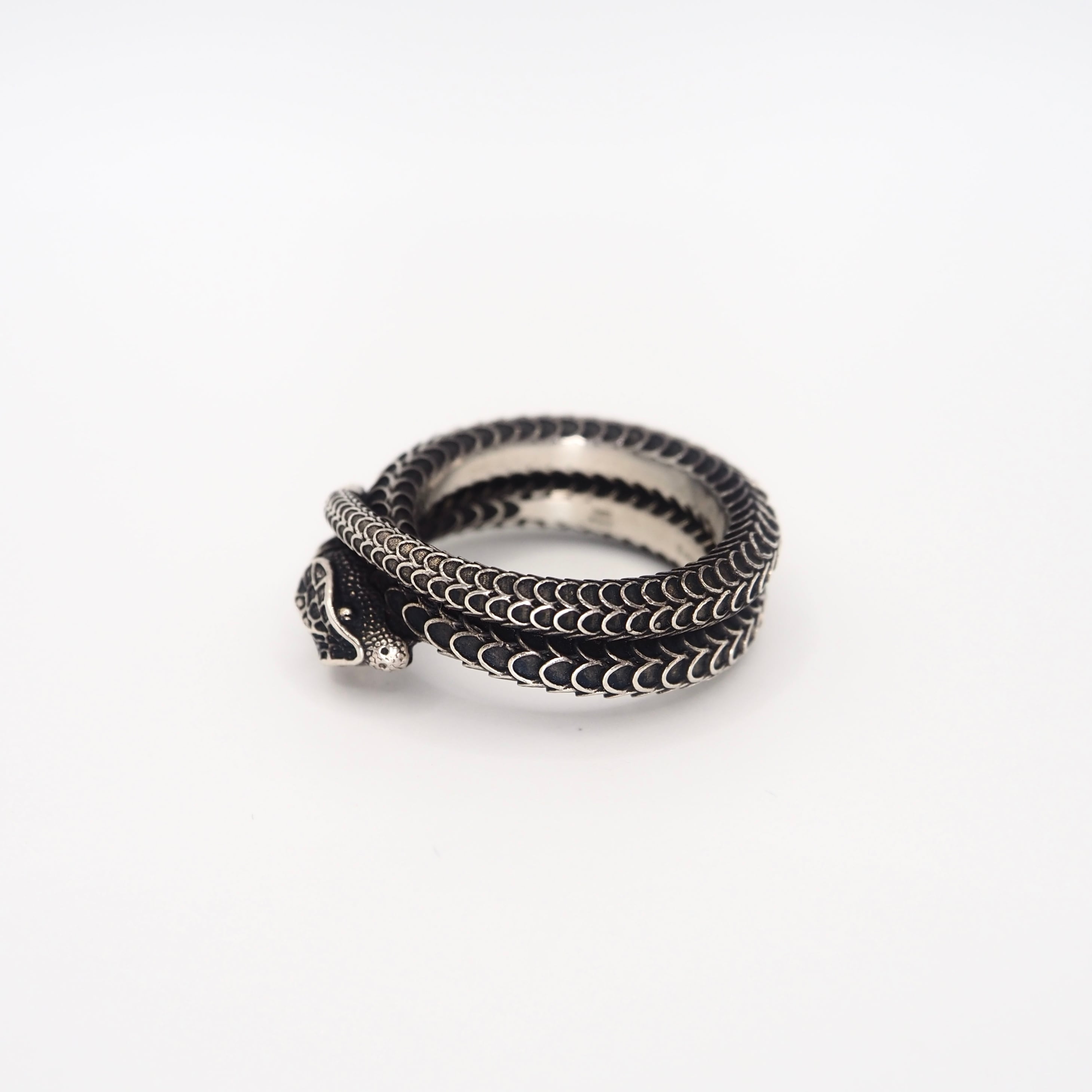 GUCCI 約19号 ガーデンスネーク リング シルバー925 グッチ 付属品付き
