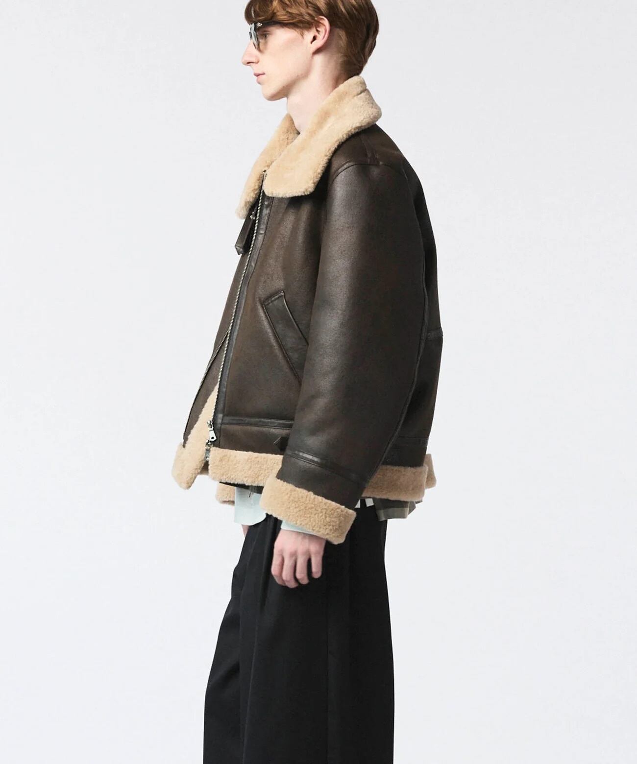 MAISON SPECIAL】B-3 Fake Mouton Jacket brown 11252211616 | select
