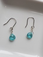 アパタイトの小粒マロンカットピアス 送料無料