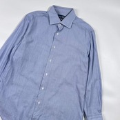 カシミヤ混 Maker's Shirt 鎌倉 メーカーズシャツ 225 Liberty SLIM FIT ストライプ 長袖 ワイシャツ ドレスシャツ 15 3/4-32/ブルー系 メンズ