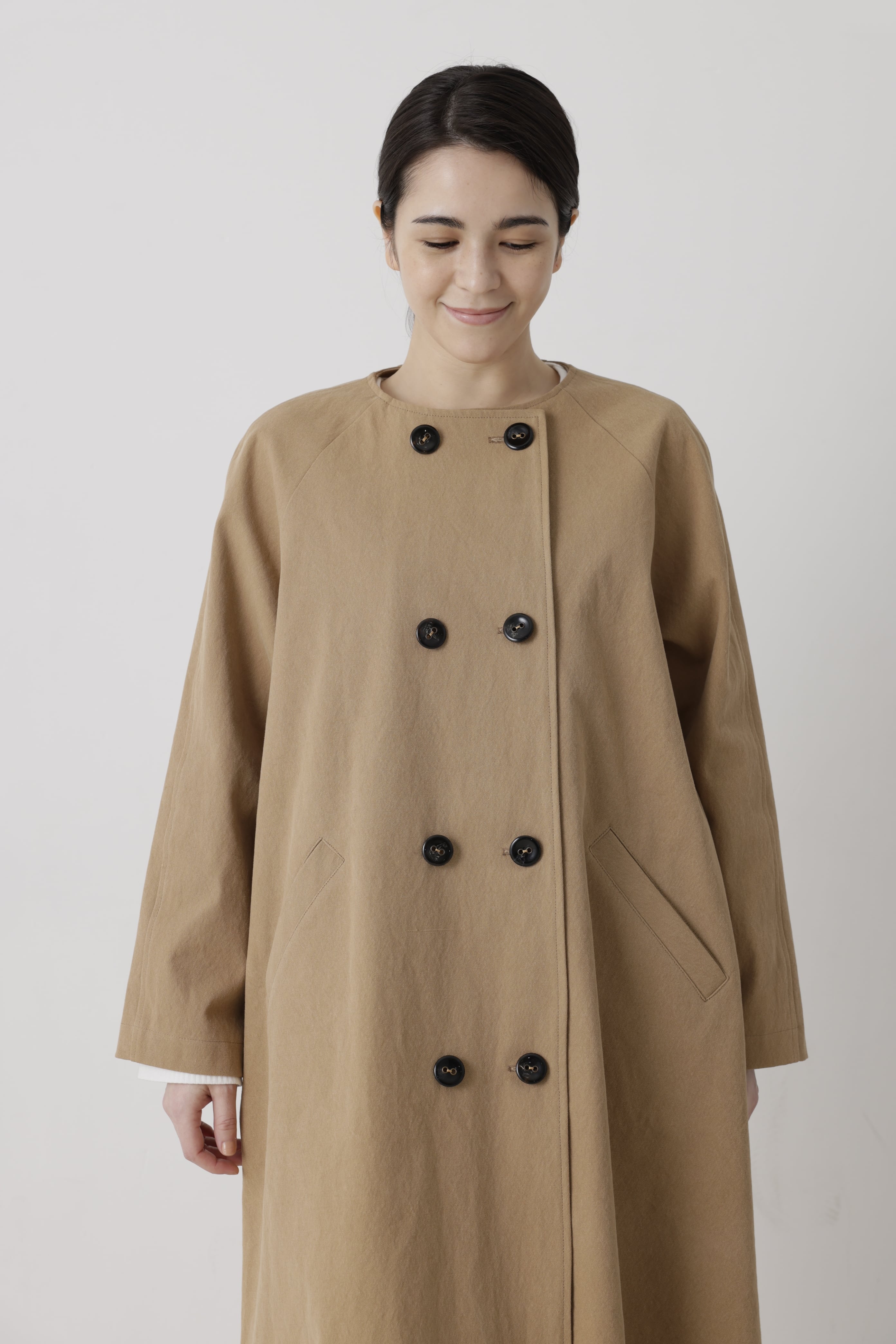 S8272-27【ラグランスリーブダブルコート〜縫い代付き型紙】 かたやま