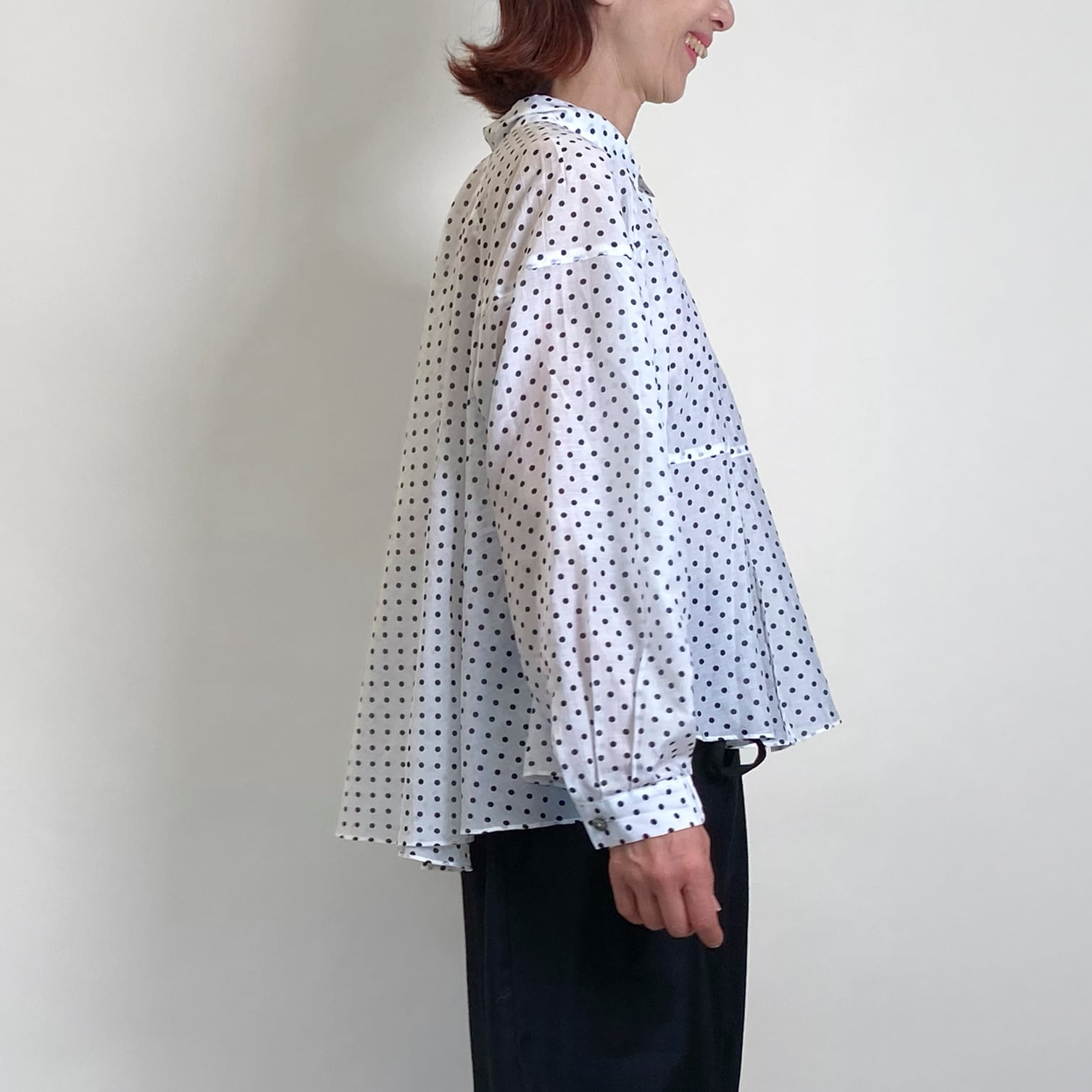 ドット フラフィ ブラウス(B30)