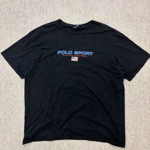 POLO SPORT LOGO T–SHIRT BLACK 1990'S OLD
