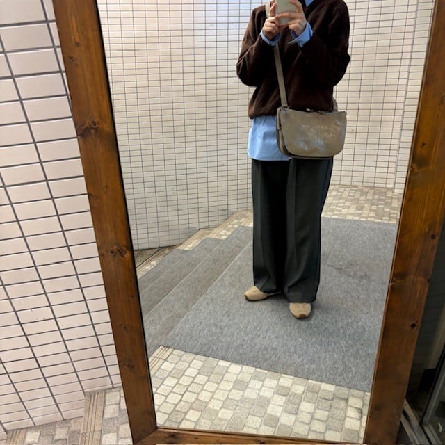 B.stuff　ナイロンコンビショルダーバッグ(ピジョン)