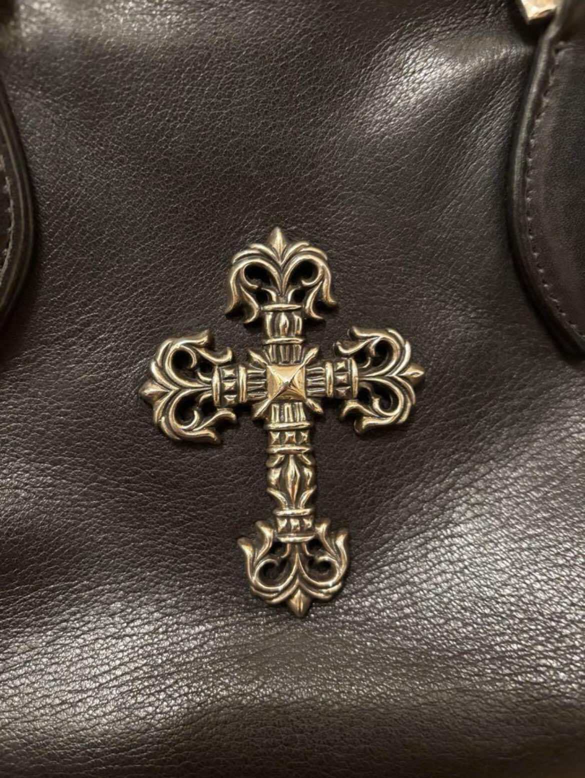 CHROME HEARTS クロムハーツ SQUIRRELY JO フィリグリークロス レザー