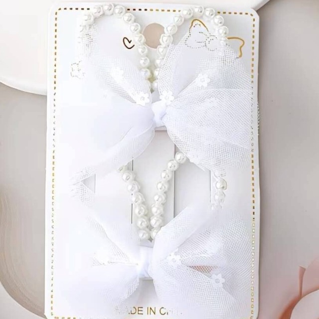 【Pico即納】うさ耳パールヘアクリップ