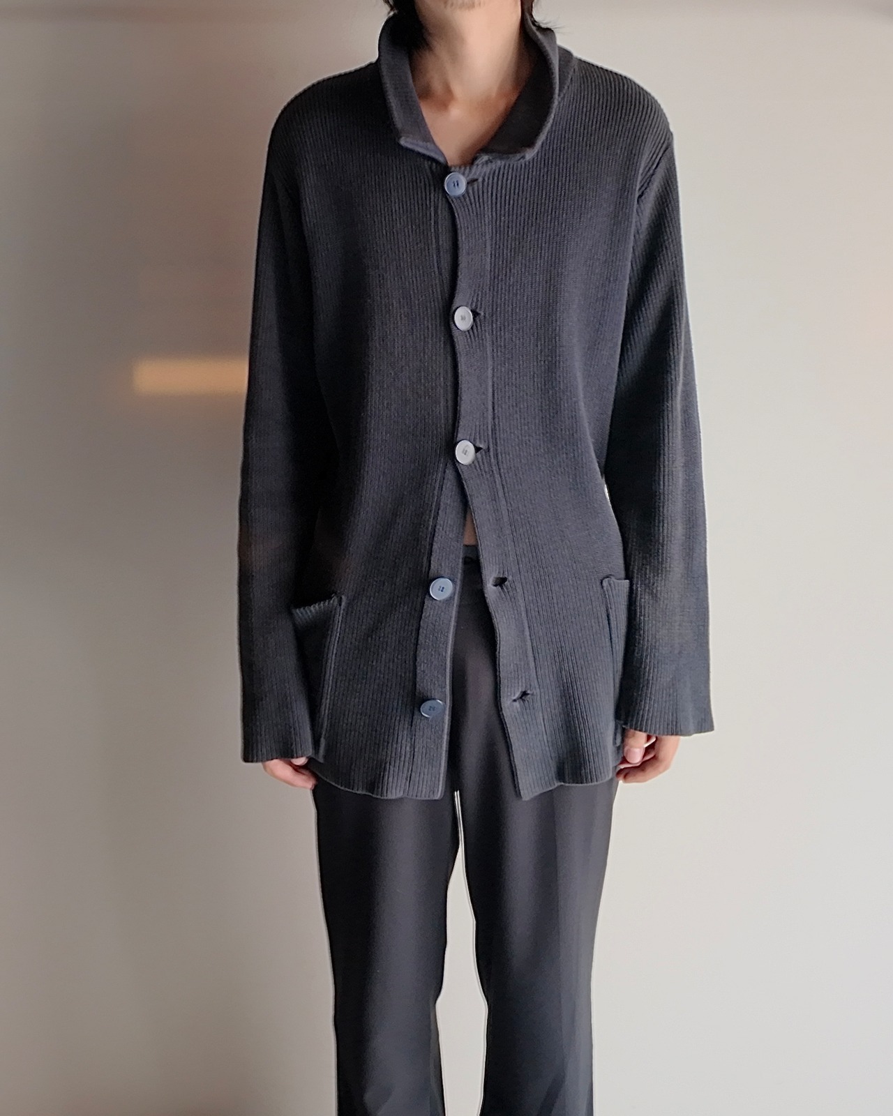 【agnes b.】button up long cardigan