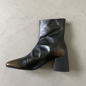 【受注予約:11月下旬入荷予定】Bronze fade square toe boots/black
