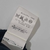 MACPHEE マカフィー タック ひざ丈 スカート 38/ネイビー レディース