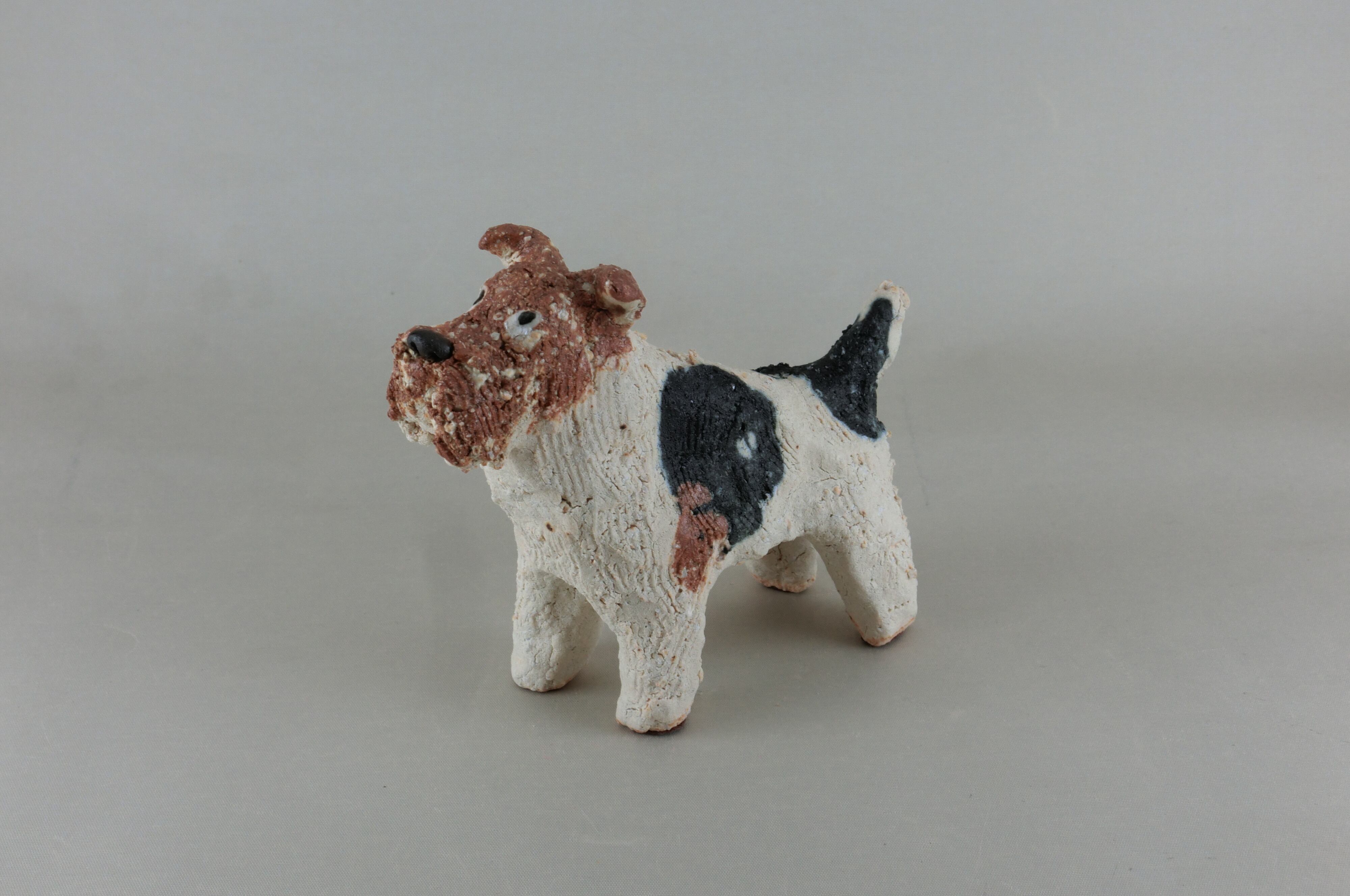 幸生窯　前川幸市作（犬）ワイヤーフォックステリア