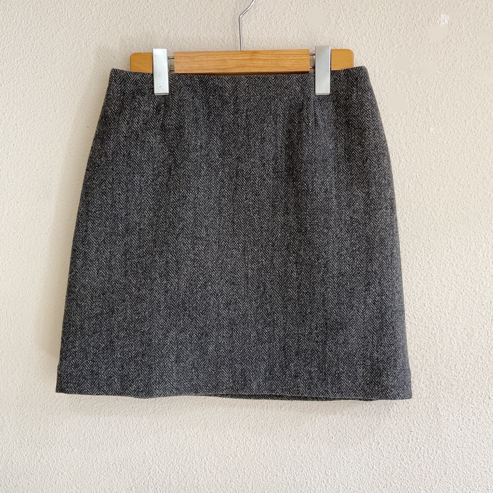 THE SHINZONE/HERRINGBONE MINI SKIRT | sprig 